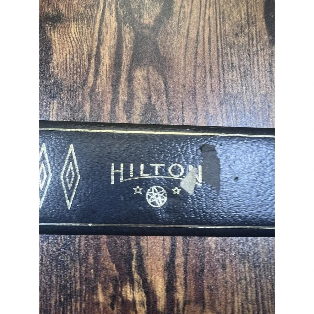 Vintage Hilton Wristwatch Bracelet Original Box Only Orange Felt